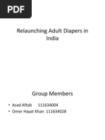 Relaunching Adult Diapers in India