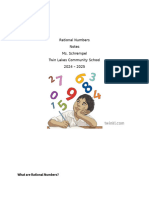 Rational Numbers Notes 