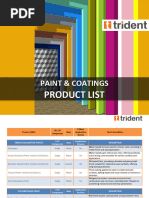 Product List - Trident -2025