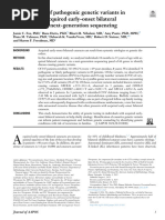 Identification of Pathogenic Genetic Variants in p