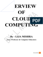 Overview of Cloud Computing by Asst. Prof. Lija Mishra