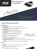 Principales tipos de relieve continental y costero