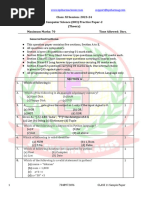 Class XI Sample Paper - 2