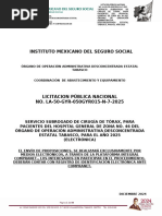 CONVOCATORIA LA-50-GYR-050GYR015-N-7-2025 CIRUGIA DE TORAX