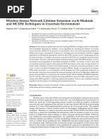 2023 Wireless Sensor Network Lifetime Extension via K-Medoids and MCDM Techniques in Uncertain Environment