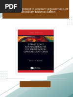 Instant ebooks textbook Strategic Management of Research Organizations 1st Edition William Barletta (Author) download all chapters