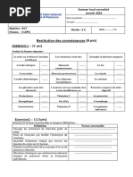 Examen Normalisé Local- 3apic- Sciences de La Vie Et de La Terre - Elaraki- 2023