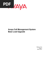 Avaya CMS Base Load Upgrade 19.2 March 2021