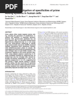 (논문) Unbiased investigation of specificities of prime editing systems in human cells