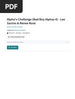 Alpha's Challenge (Bad Boy Alphas 4) - Lee Savino & Renee Rose | PDF