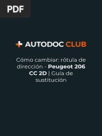 Cómo cambiar_ rótula de dirección - Peugeot 206 CC 2D _ Guía de sustitución