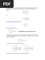 Determinantes