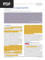 © 2024 Terra Science and Education 69 REVIEW ARTICLE DOI- 10.36838_v6i7.10 Critical Periods In Language Acquisition