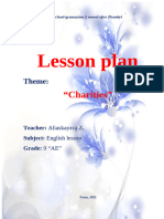 lesson plan Charities