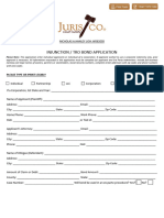 Jurisco Injunction Surety Bond Application