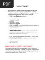 MICRO FINANCE