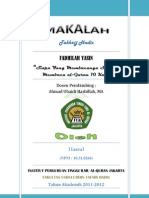 Takhrij - Fadhilah Yasin (Membacanya Seperti Membaca Al-Quran 10 Kali) PDF