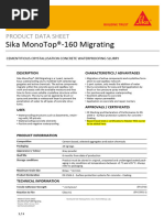 SikaMonoTop 160 Migrating