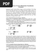 A Comparison of Various Illumination Normalization Techniques