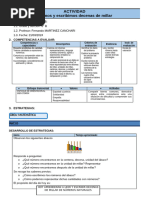 ACTIVIDAD Matemática 21 de marzo