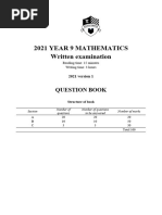 Year 9 Mathematics Exams Sample Questions 1