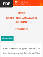 RD Sharma Fraction class 6