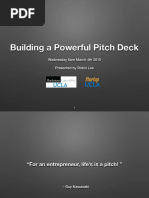 Building a powerful pitch deck