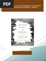 Accounts, Excuses, and Apologies: Image Repair Theory and Research William L. Benoit All Chapters Instant Download