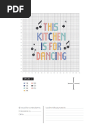 Kitchen Dancing Cross Stitch Pattern