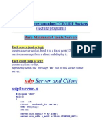 Network Programming-TCP/UDP Sockets: Bare Minimum Clients/Servers