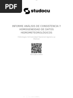 Informe Analisis de Consistencia y Homogeneidad de Datos Hidrometeorologicos