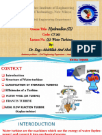 Lecture (5)Hydraulics (2)Water Turbine