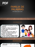 Familia de palabras