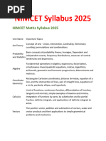 NIMCET-Syllabus-2025