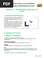 TC Maths leçon 16 Similitudes directes