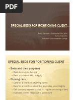 Special Beds For Positioning Client