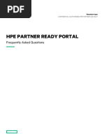 HPE Partner Ready Portal Frequently Asked Questions