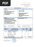 Commercial Invoice