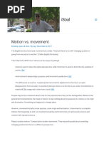 Motion vs. Movement – ISoul