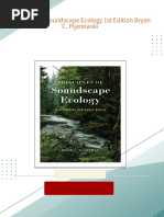 Full Download Principles of Soundscape Ecology 1st Edition Bryan C. Pijanowski PDF DOCX