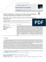 Ultrafast degradation of brilliant cresyl blue