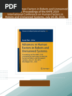 Full download Advances in Human Factors in Robots and Unmanned Systems: Proceedings of the AHFE 2019 International Conference on Human Factors in Robots and Unmanned Systems, July 24-28, 2019, Washington D.C., USA Jessie Chen pdf docx