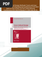 [FREE PDF sample] Cross Cultural Design Methods Tools and User Experience 11th International Conference CCD 2019 Held as Part of the 21st HCI International Conference HCII 2019 Orlando FL USA July 26 31 2019 Proceedings Part I Pei-Luen Patrick Rau ebooks