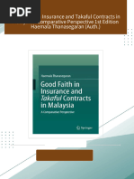 Good Faith in Insurance and Takaful Contracts in Malaysia A Comparative Perspective 1st Edition Haemala Thanasegaran (Auth.) 2024 scribd download