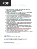 Thomson Towns Process Quick Reference