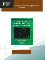 Where can buy Linear and complex analysis for applications D'Angelo ebook with cheap price