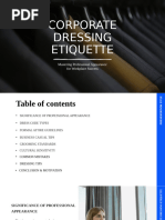 Topic - Corporate Dressing Etiquette