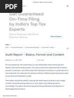 Audit Report - Basics, Format and Content