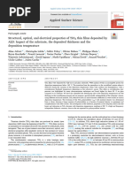 Structural, Optical, And Electrical Properties of TiO2 Thin Films Deposited By