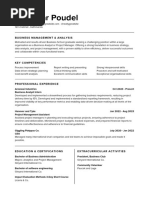 Black and White Simple Business School Graduate Corporate Resume